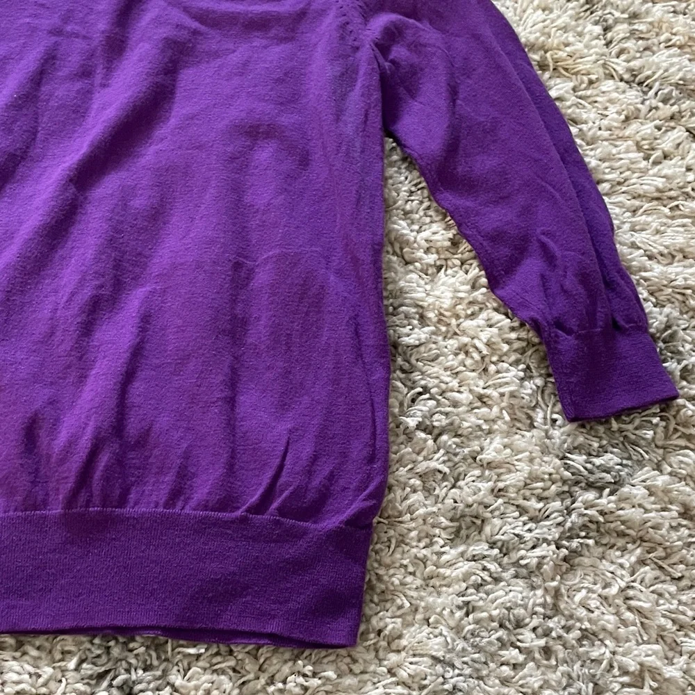 J. Crew Vibrant Purple Crew Neck‎ Sweater